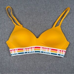 Victoria's Secret PINK Wear Everywhere T-Shirt Lightly Lined Wireless Bra 34A